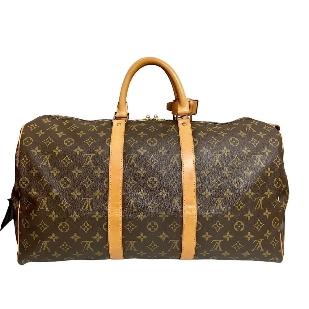 LOUIS VUITTON Monogram Keepall 50 Travel Bag FL0061